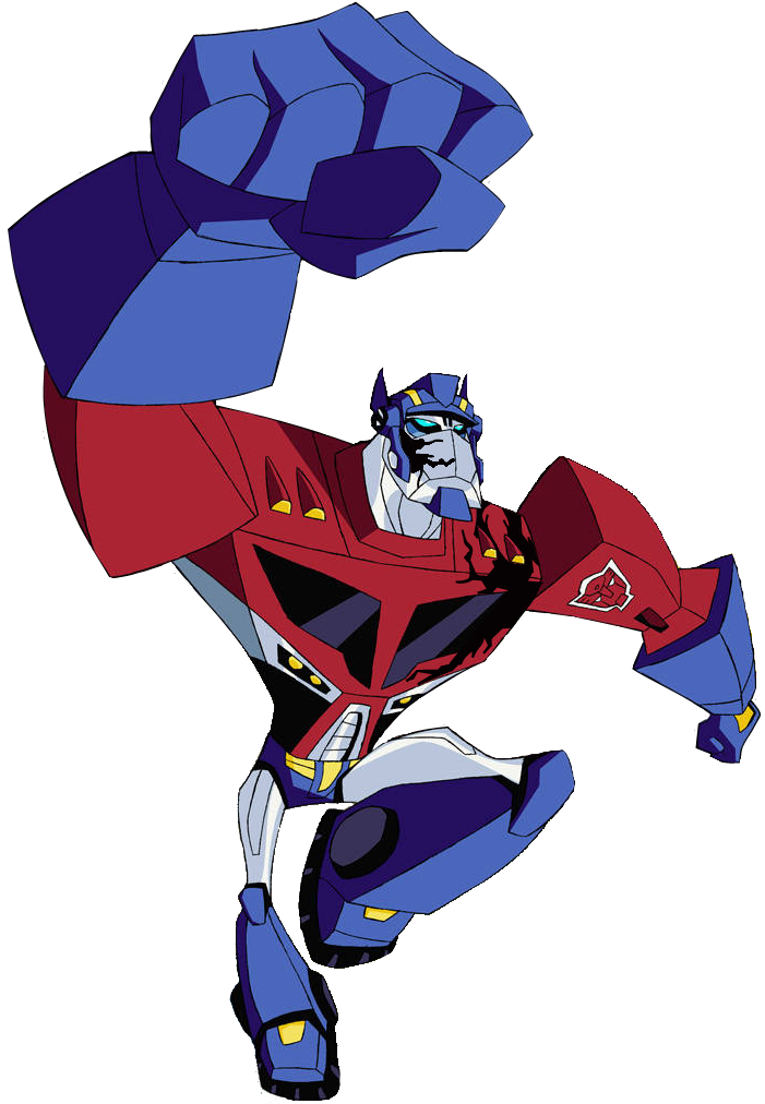 Animated Optimus Prime Battle Begins - Transformers Animated Optimus Prime Png (709x1019)