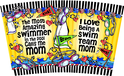 Swim Team Mom Stainless Steel Tumbler - Swim Team Mom Stainless Steel Tumbler (500x321)