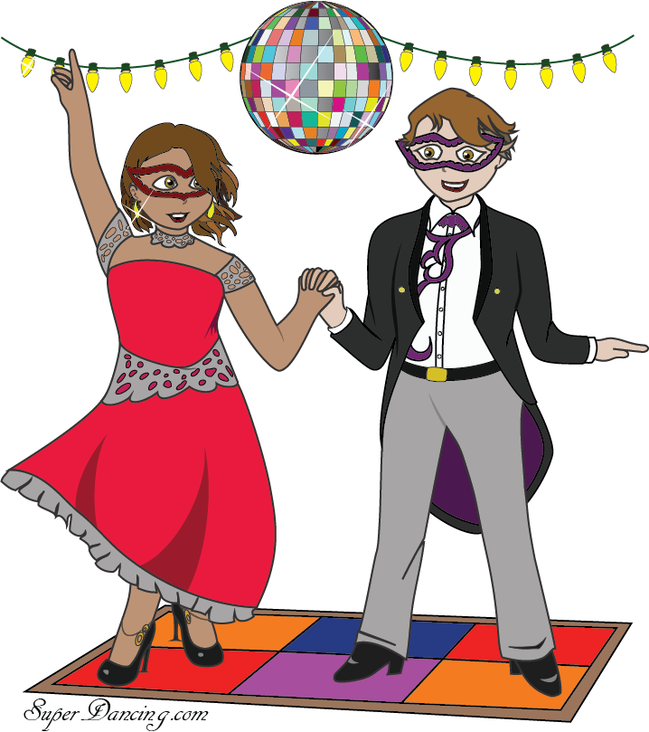 Couple Dancing - Couple Dance Cartoon Transparent (718x809)