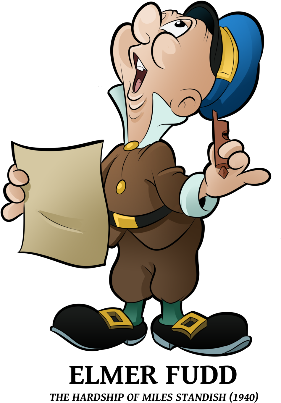 Elmer Fudd By Boscoloandrea - Cartoon (1024x1454)