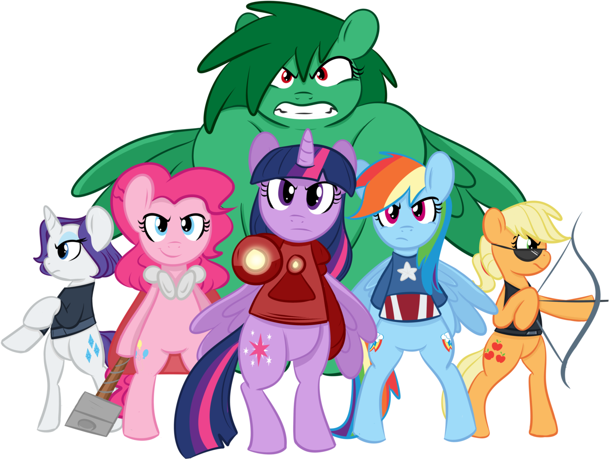 You Can Click Above To Reveal The Image Just This Once, - Pony Avengers (1280x952)
