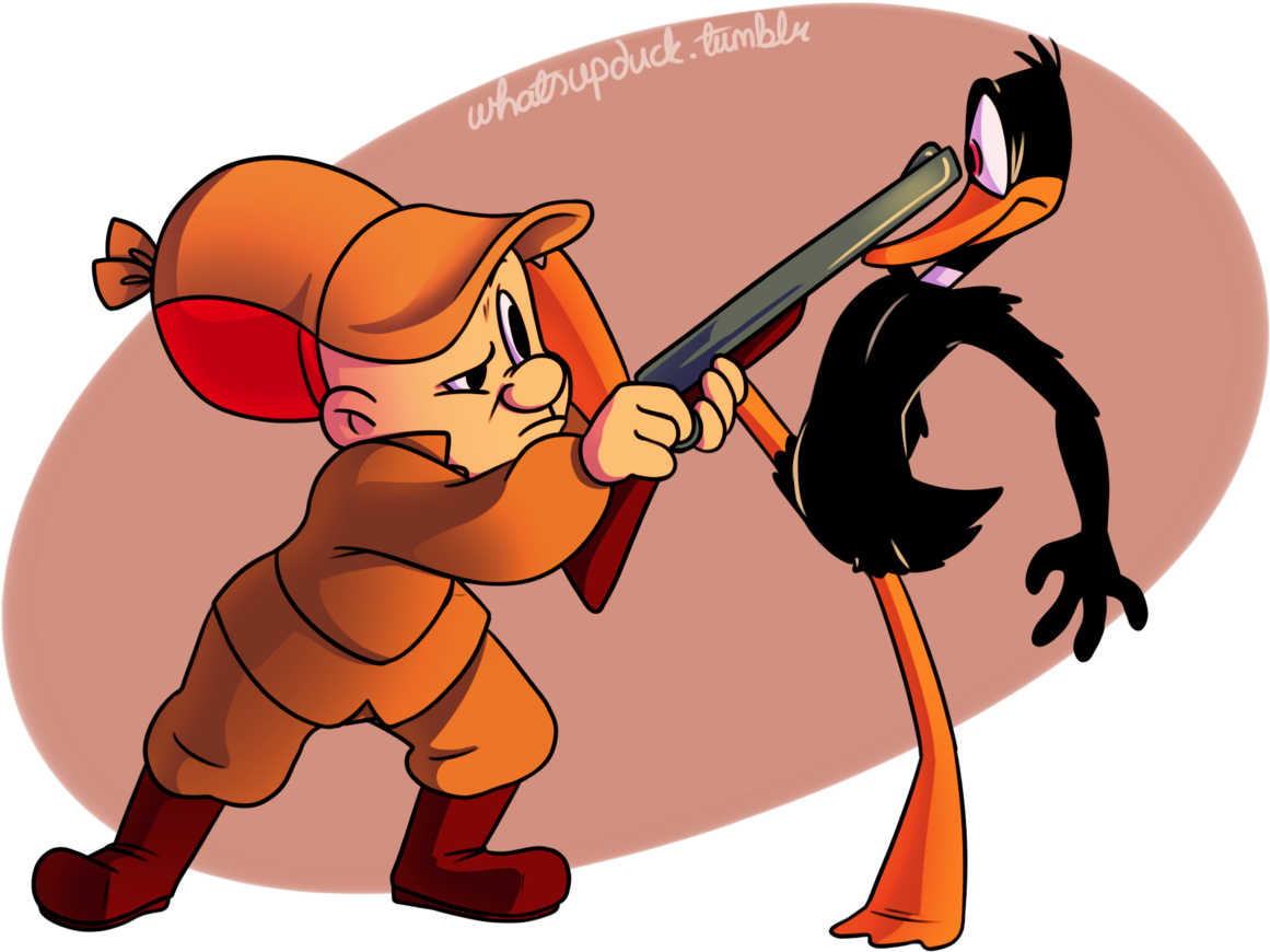 My Art Looney Tunes Warner Bros Elmer Fudd Daffy Duck - Looney Tunes (1280x970)