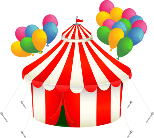 Clip Art - Zebras, Clowns And Crayons At The Circus Coloring Book (500x446)