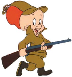 Elmer Fudd Hunting Shhh Elmer Fudd Hunting I'm Hunting - Hunter From Bugs Bunny (350x377)