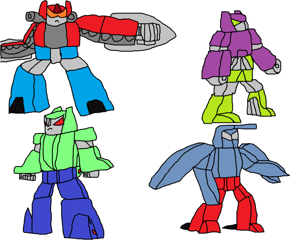 Darktidalwave Transformers G1 Mini-cassettes Combiners - Cartoon (1024x821)