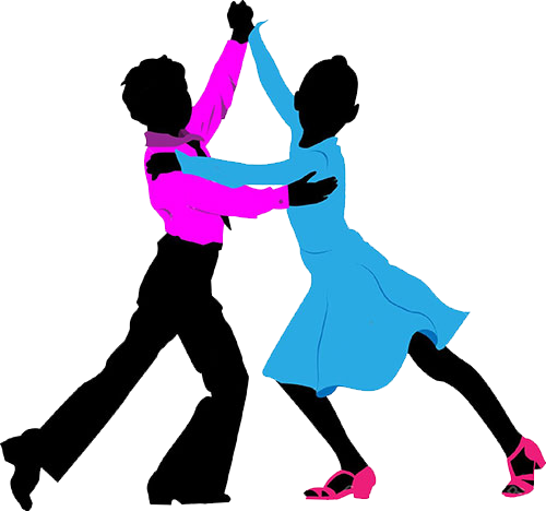 Присоединяйтесь, Ведь Никогда Не Поздно Начать Танцевать - Children Ballroom Dancing Silhouette (500x468)