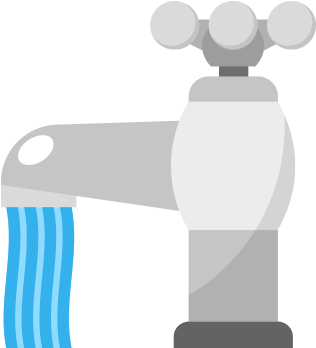 The Park And Garden Provides Maynard's Water Softeners - Water Tap Cartoon Png (400x400)