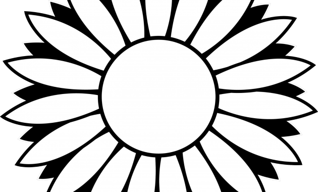 Sunflower Outline (630x380)