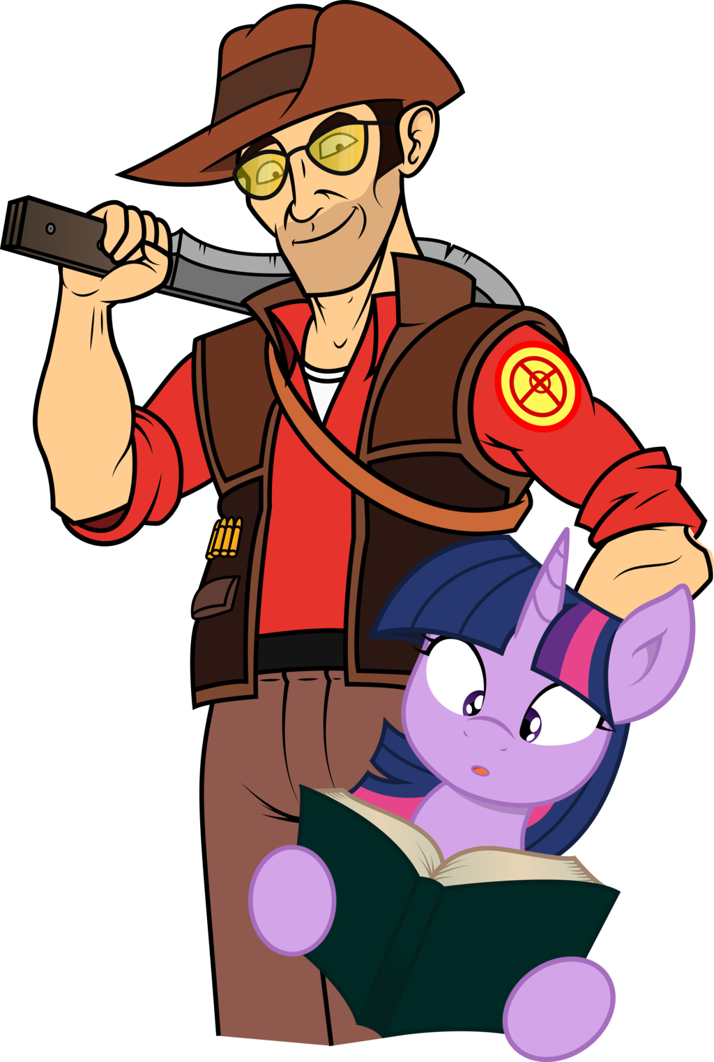 Team Fortress 2 Loadout Twilight Sparkle Pony Cartoon - Tf2 Sniper And Twilight Sparkle (1024x1523)