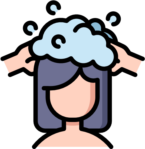Hair Washing Free Icon - Hygiene (512x512)
