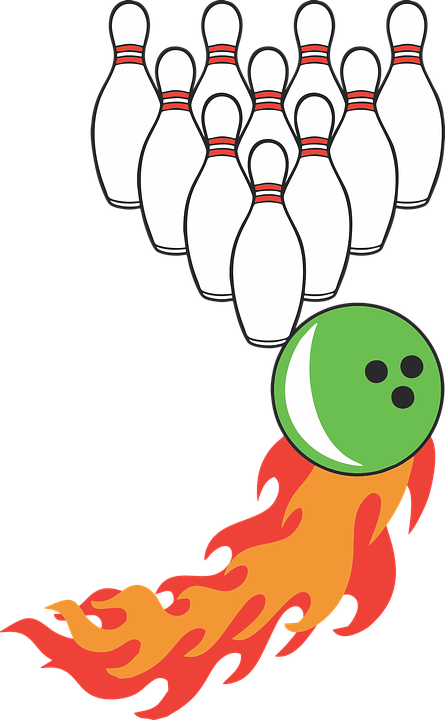 Rolling Ball Cliparts 17, Buy Clip Art - Ten-pin Bowling (445x720)