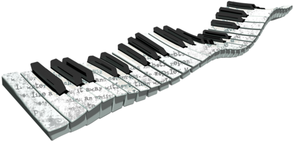 Musical Keyboard Piano Clip Art - Musical Keyboard Piano Clip Art (600x450)