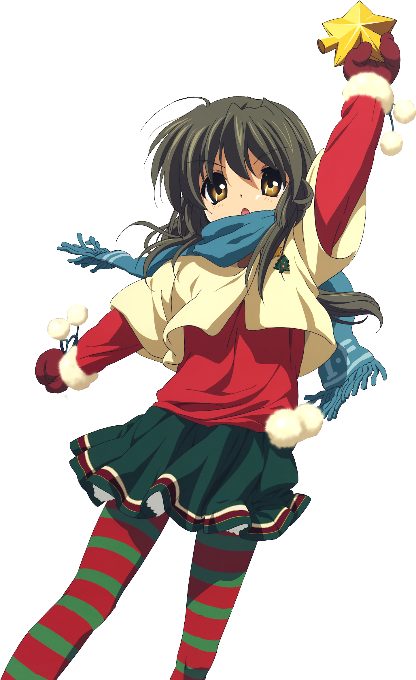 Christmas Colors Or Whatever Works - Clannad Fuko Transparent (1700x2382)