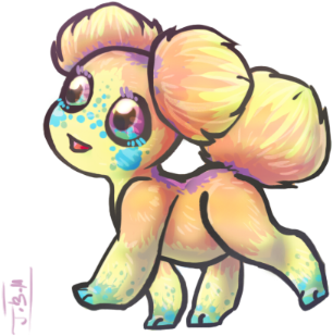Pastel Asteroid Puppy For Phoenix-eggz By Jesseth - Cartoon (356x405)