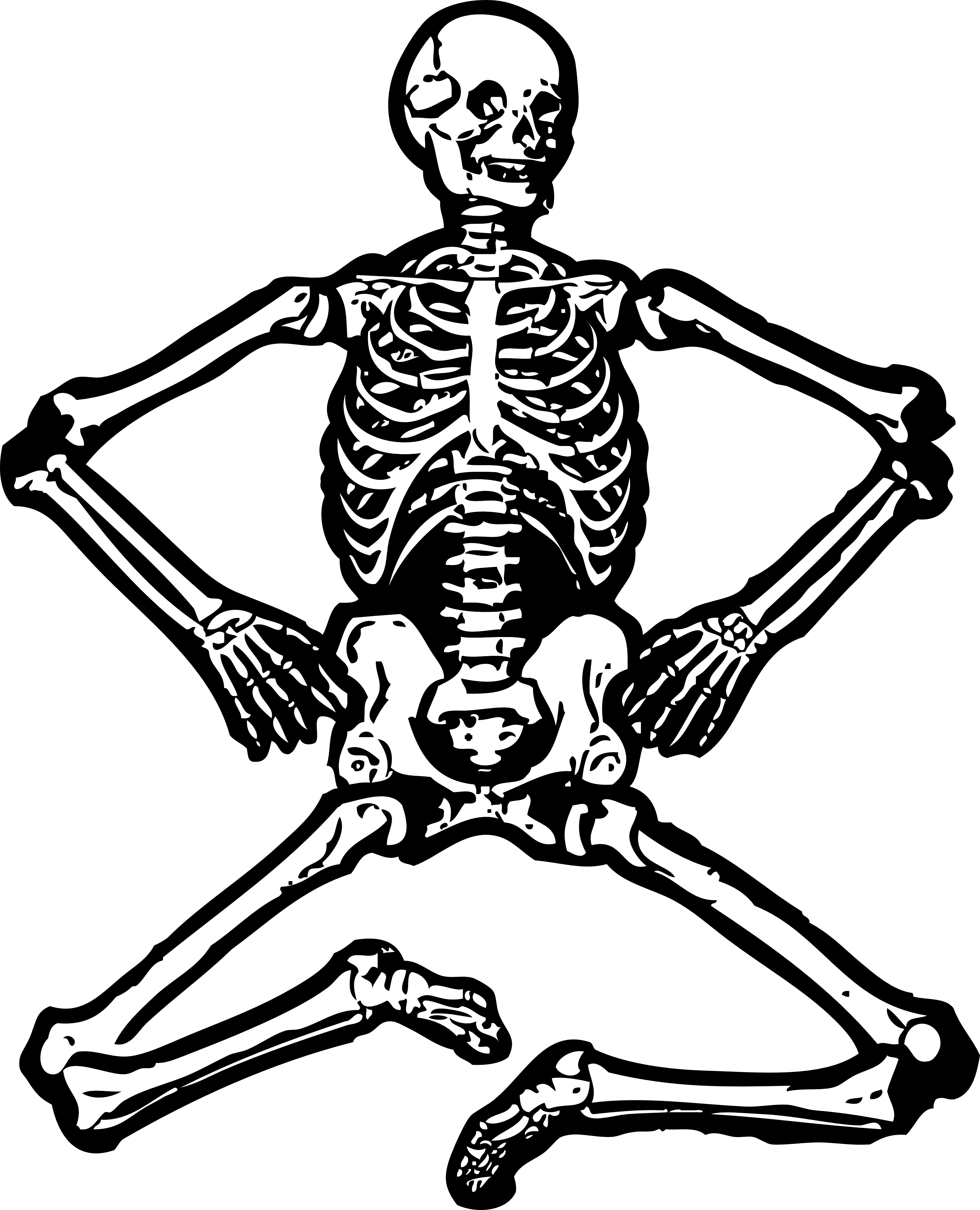 Clipart - Skeleton Clipart Png (3333x4116)