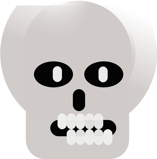 Skeleton, Bones, Funny, Human, Comic, Teeth - Fluorine (618x640)