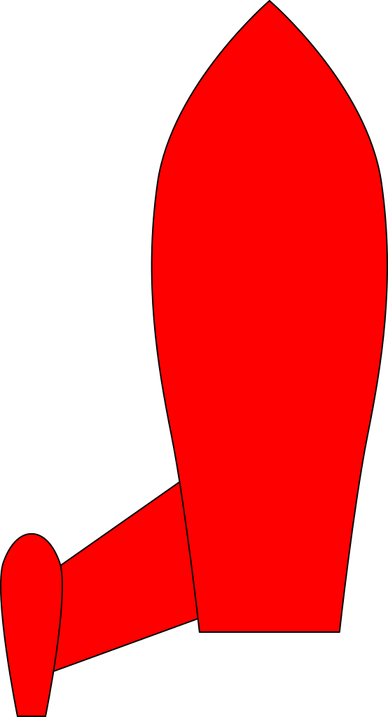 Vector Drawing Of The Ship That Shows Teh Rounded Shape - Ship (554x1022)