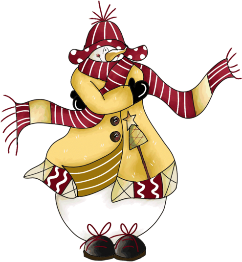 Tubes Noel / Bonhommes De Neiges - Bonjour Gelé (500x565)