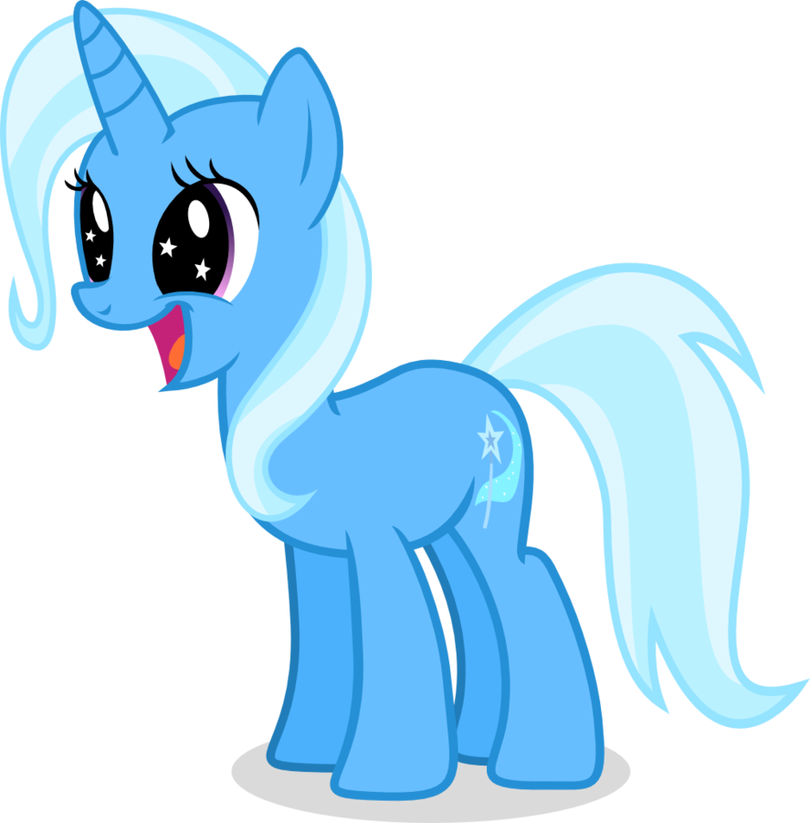 Trixie - My Little Pony Blue Pony (887x901)
