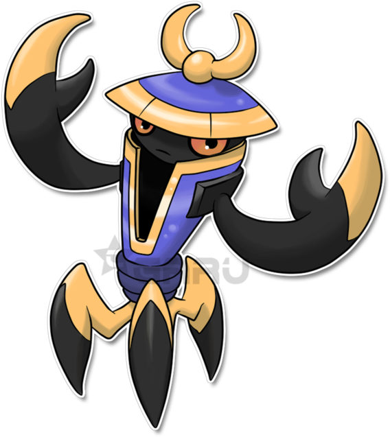 The Samurai Fakemon By Neliorra - Pokemon Fakemon (600x670)