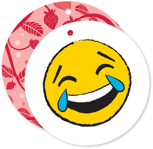 Coastal Strawberry Emoji Scentsy Scent Circle - Strawberry (600x600)