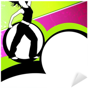 Zumba Dance Fitness Sticker • Pixers&174 We Live To - Zumba Dance Background (400x400)