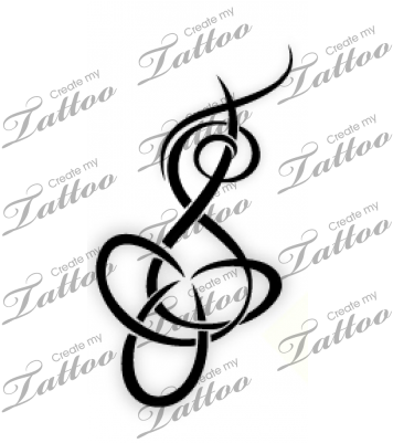 Intertwined Letters T And S - Bracelet Tattoo Rose Vine (400x400)