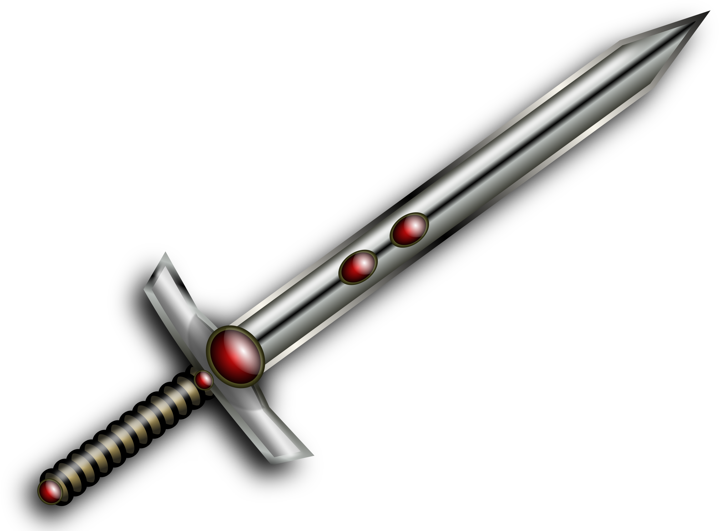 Big Image - Sword Clip Art (2400x1697)
