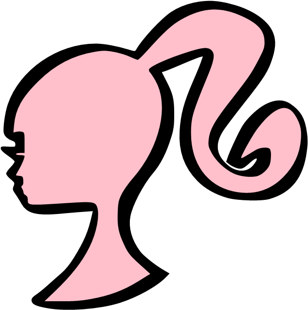Pink Barbie - Barbie Paris Logo (654x657)