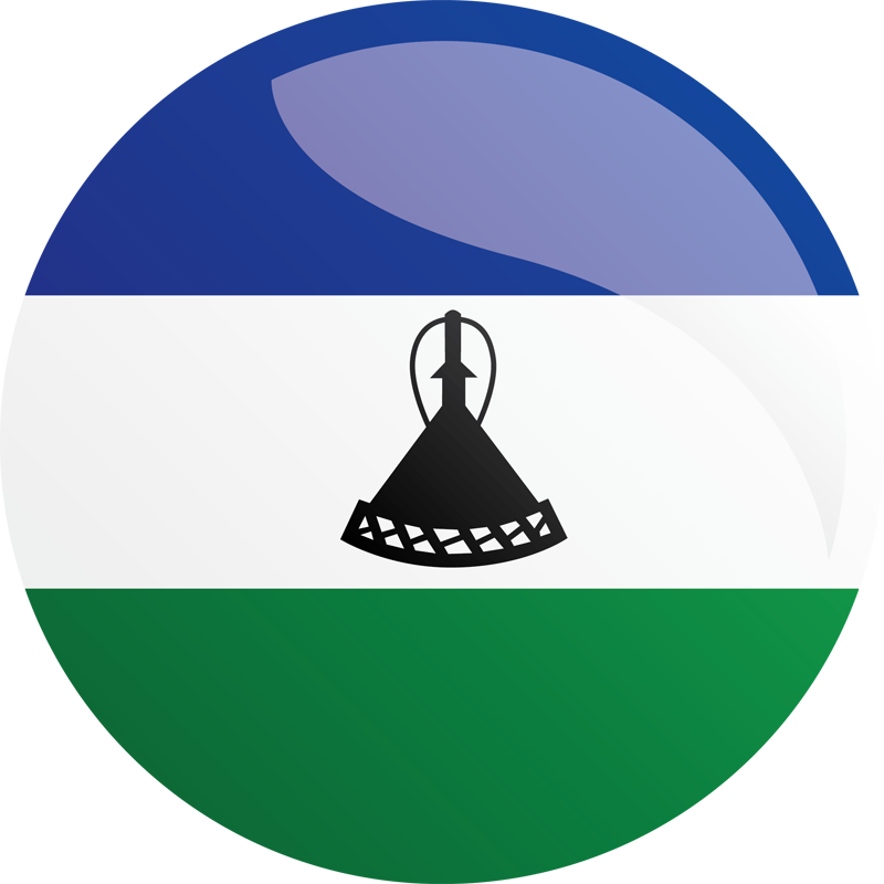 Lesotho Has Been Selected To Develop A Second Compact - Lesotho Flag Icon (800x800)