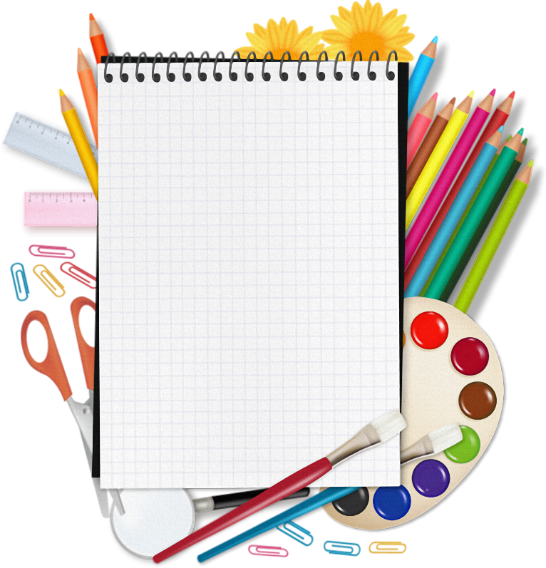 Set Of Back To School Elements Background Vector - Back To School Vector (766x797)