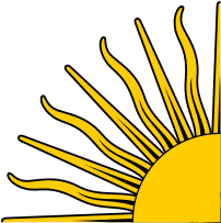 Free Quarter Clip Art - Quarter Of A Sun Png (400x400)