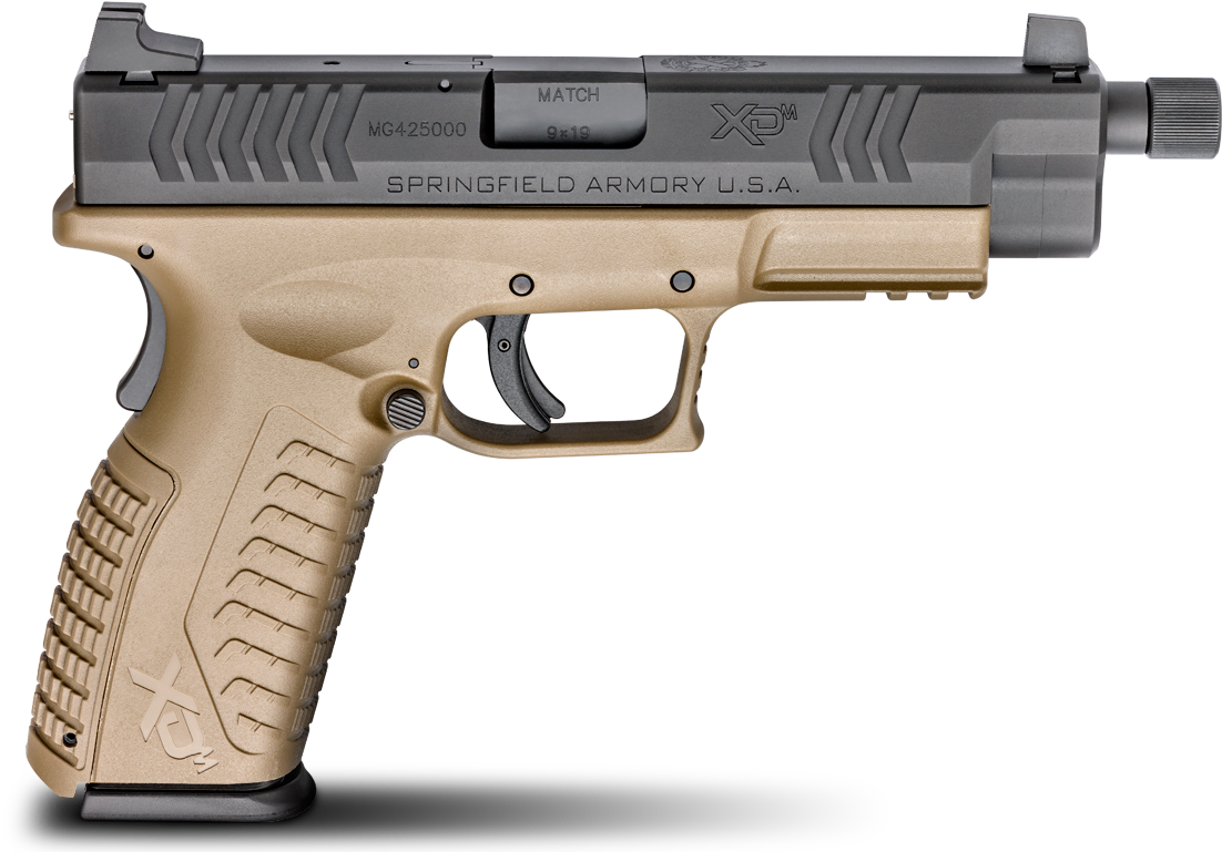 Red Dot On An Xdm - Springfield Xdm 45 Threaded Barrel (1200x782)