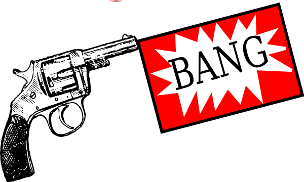 Bang Gun Clip Art - Bang Gun Clipart (600x360)