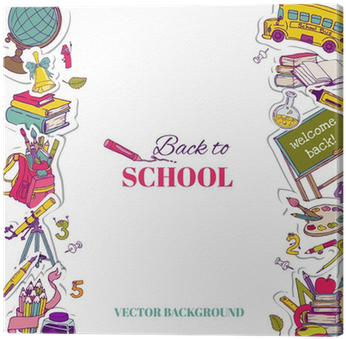 Back To School Background- For Design, Postcard, Texture - School Background Illustration (400x400)