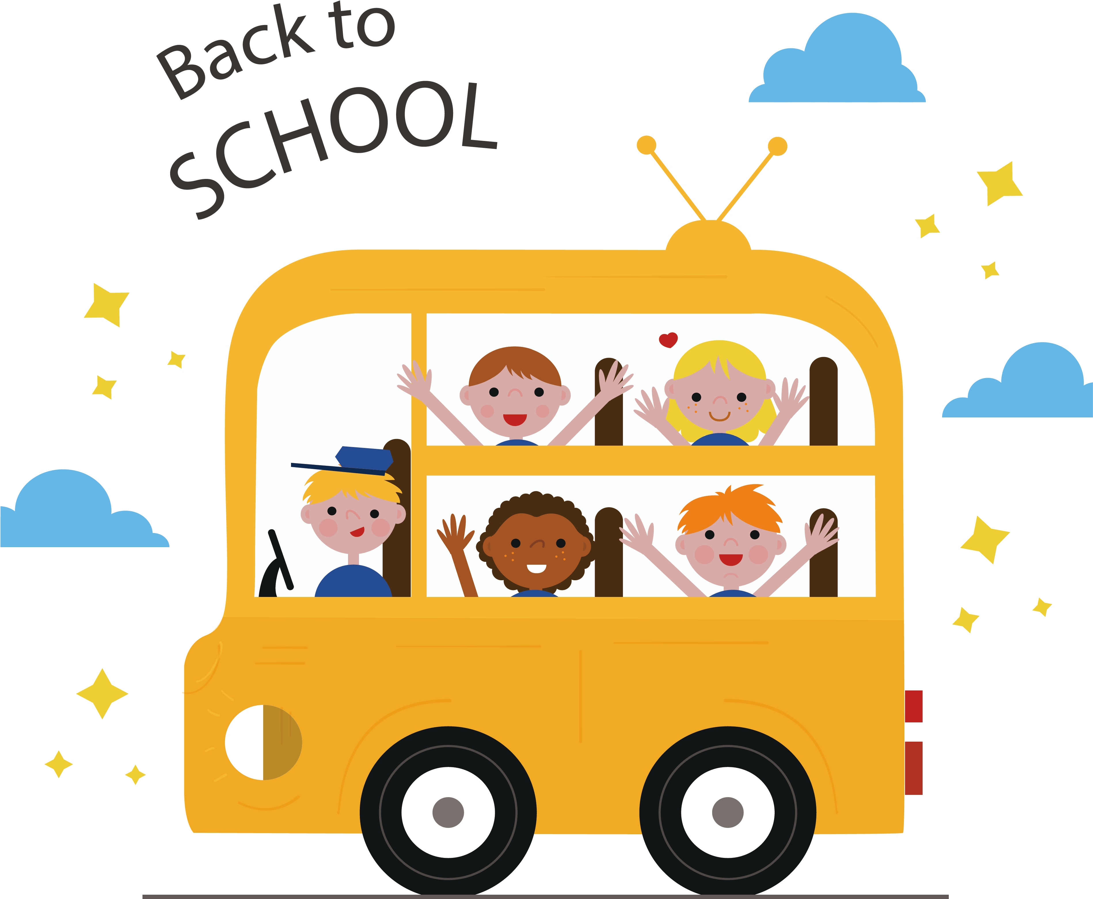 Bus School Child Euclidean Vector - School (3796x3481)