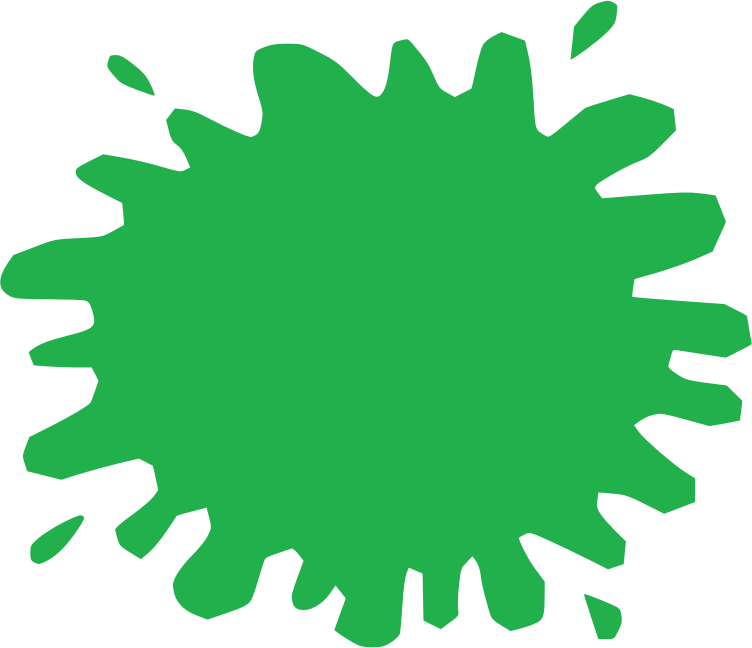 Splat App Green Clip Art - Shapes In Png (872x750)