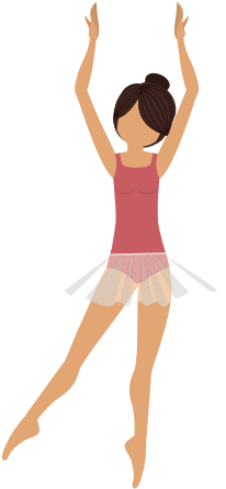 Isolated Girl Ballerina - Dancer (550x550)