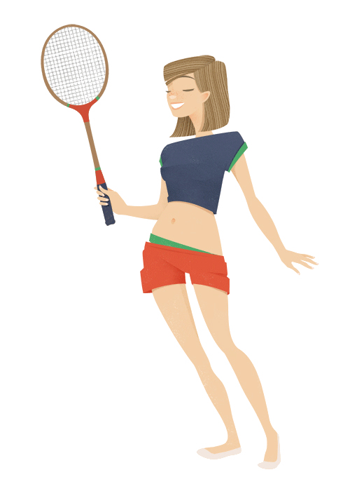 Girl Playing Tennis 500*700 Transprent Png Free Download - Girl Playing Tennis 500*700 Transprent Png Free Download (500x700)