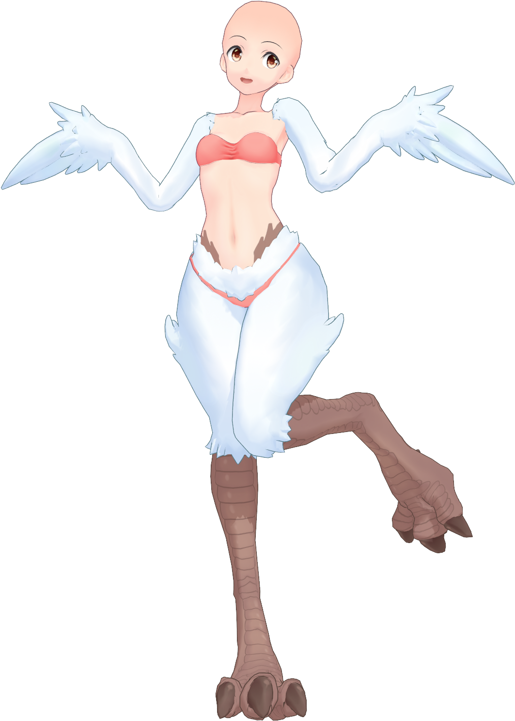 [mmd]land Harpy Base[ Dl] By Lhixx - Harpy (1080x1524)