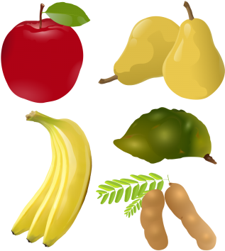 2 Of 4 Fruit Set Drawing 3d Stock - Fruit (360x360)