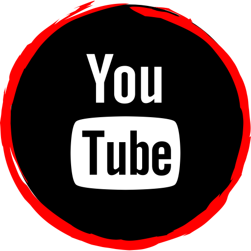 Social Media Free - Red And Black Youtube Logo (512x512)