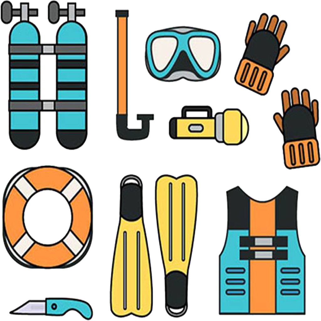 Underwater Diving Scuba Diving Diving Equipment Clip - Underwater Diving Scuba Diving Diving Equipment Clip (1024x1024)