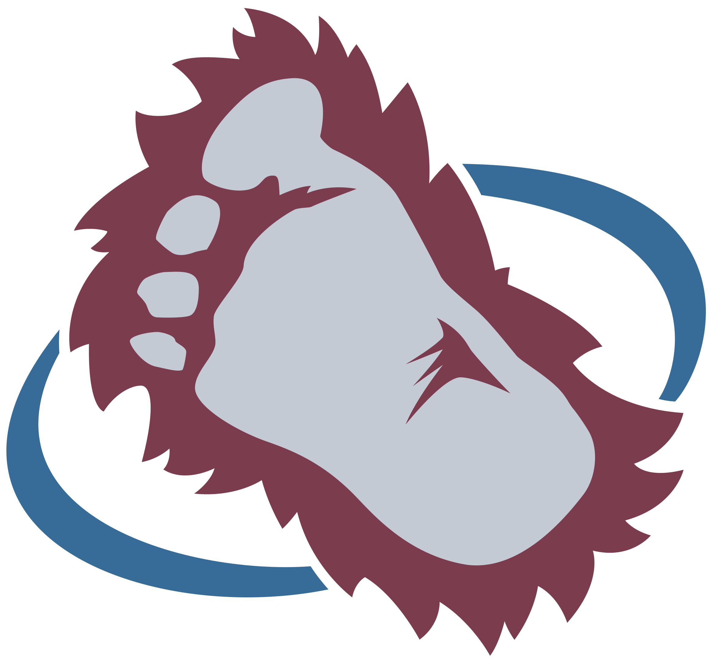 Colorado Avalanche Foot Logo (2400x2400)