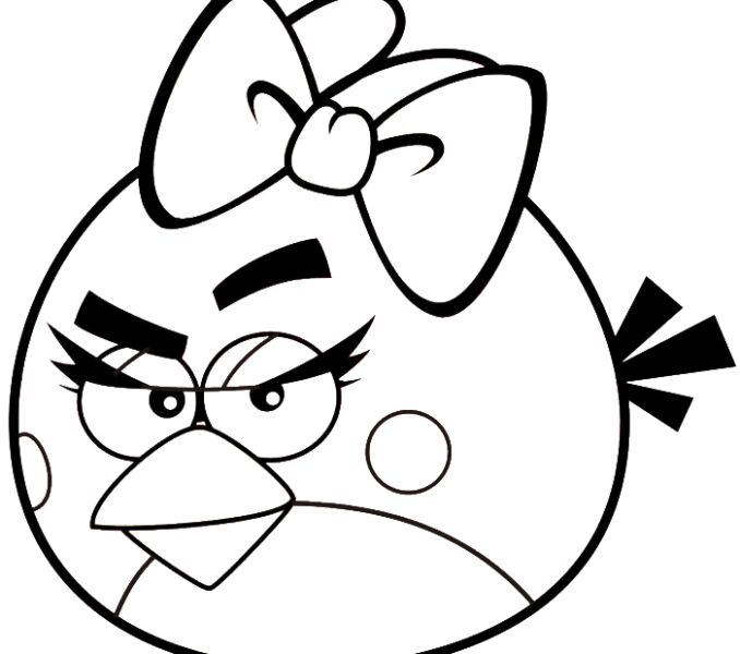 Angry Bird Girl Coloring Pages Egaodaiji Info Candy - Girl Angry Birds Coloring Pages (678x600)