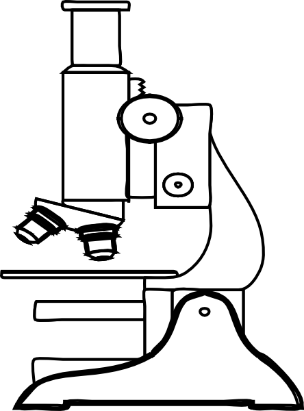 Outline Images Of Microscope (444x600)
