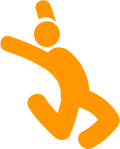 Jazz/hip Hop Grades K 2 Fall - Clipart Stick Figure Jump (512x512)