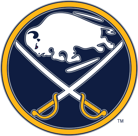 Forwards Ryan O'reilly And Kyle Okposo (zero Points) - Buffalo Sabres Old Logo (900x900)
