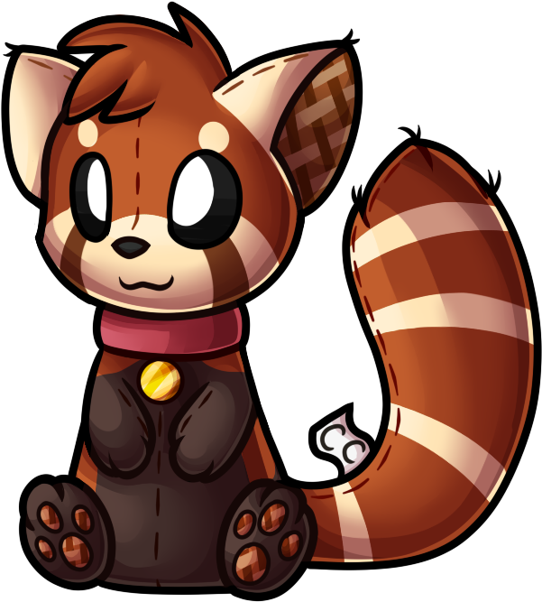 Clickcritters - Cartoon Red Panda Drawing (675x675)