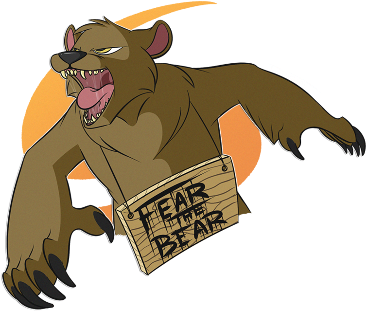 Fear The Bear By Digitallydelirious - Cartoon (800x717)